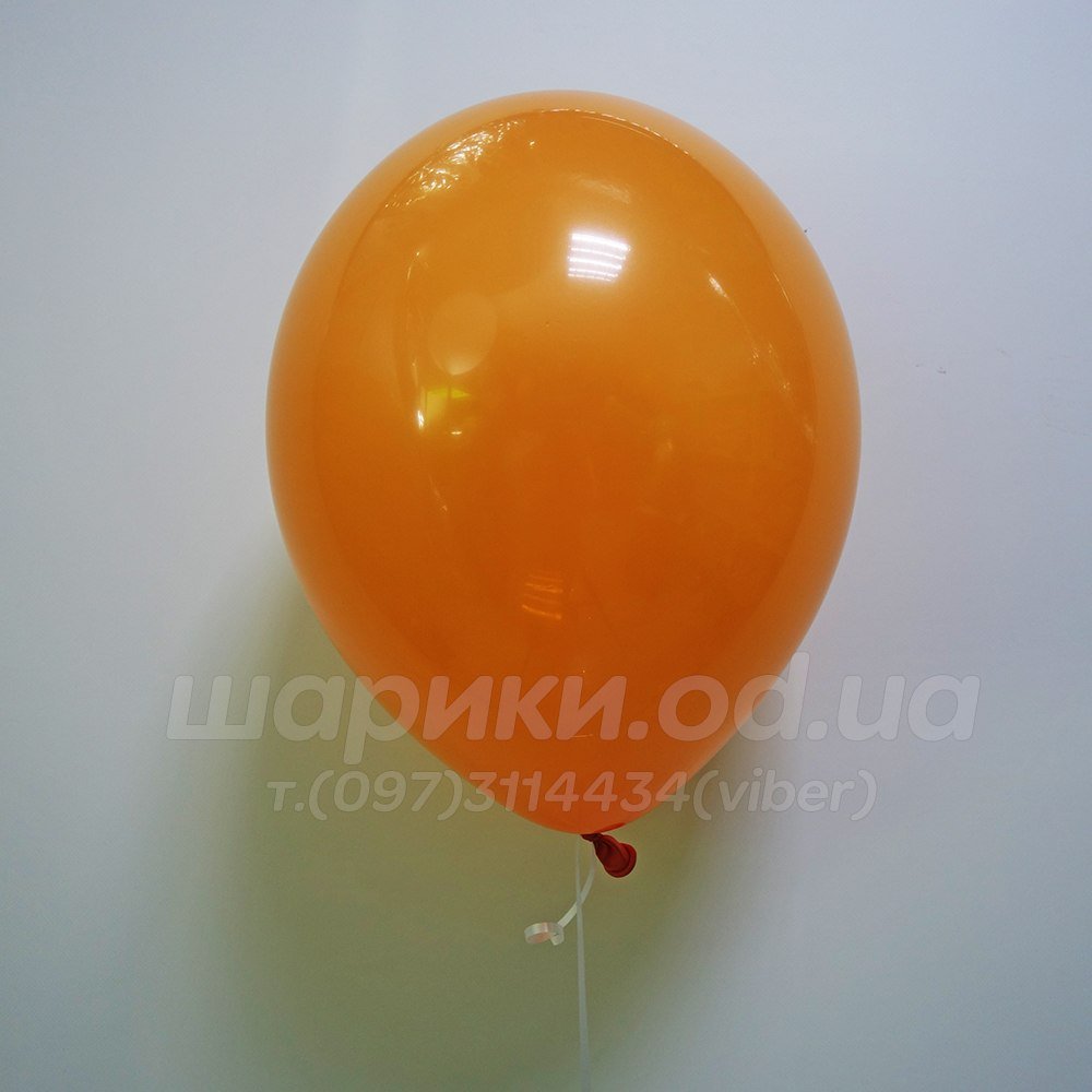Оранжевый гелиевый шарик