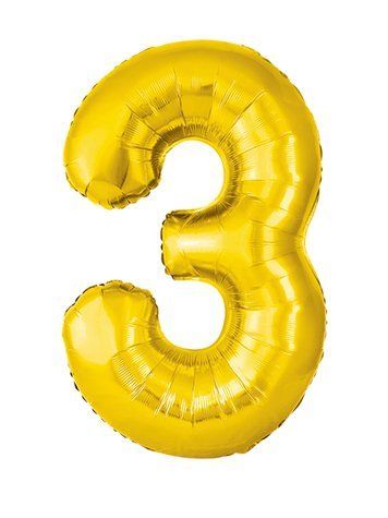Шарик цифра "3"