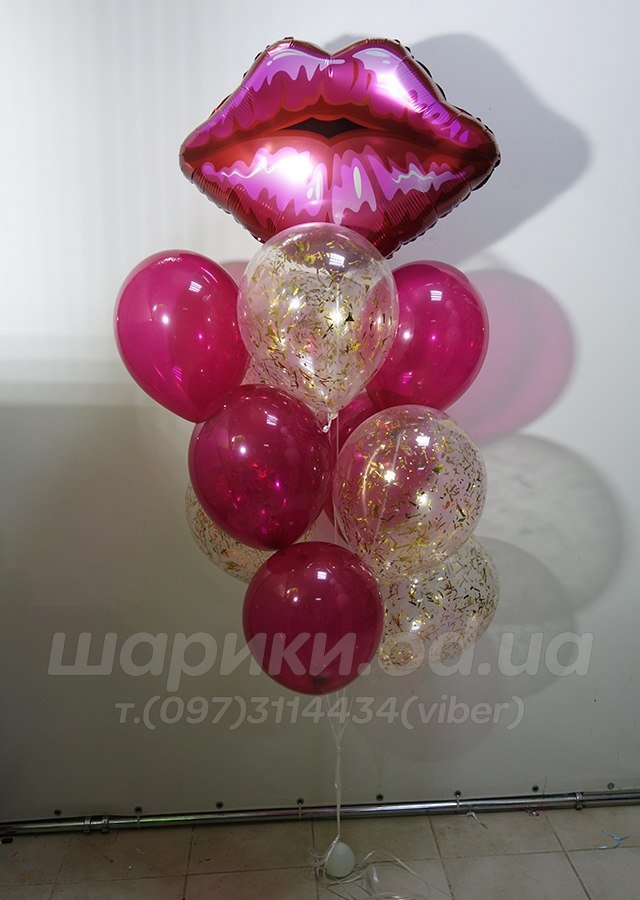 Сет гелиевых шариков "Воздушный поцелуй"