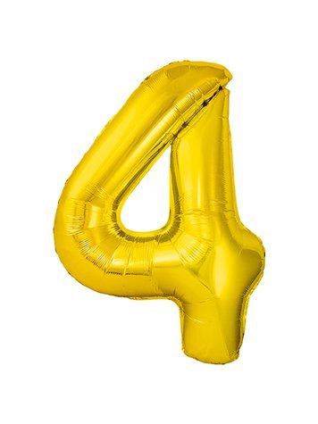 Шарик цифра "4"