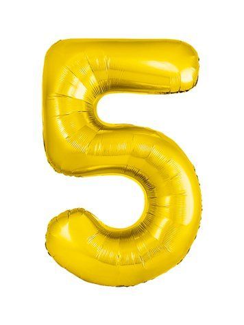 Шарик цифра "5"