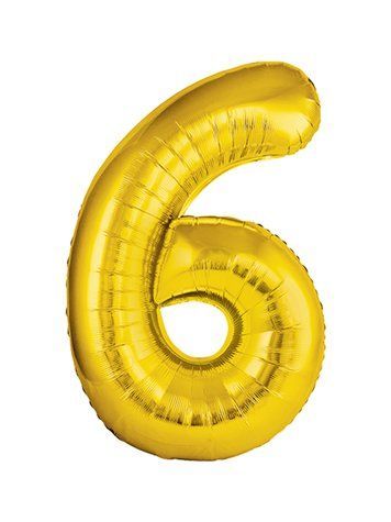 Шарик цифра "6"
