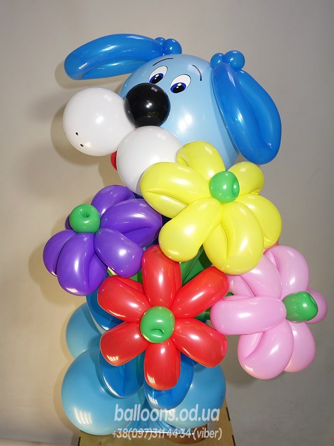 Собака из воздушных шаров