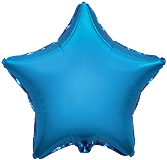 Фольгована зірка синя