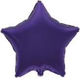 Фольгированная звезда фиолетовая