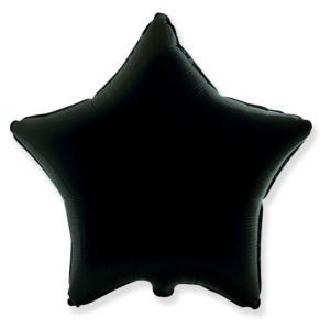 Фольгированная черная звезда