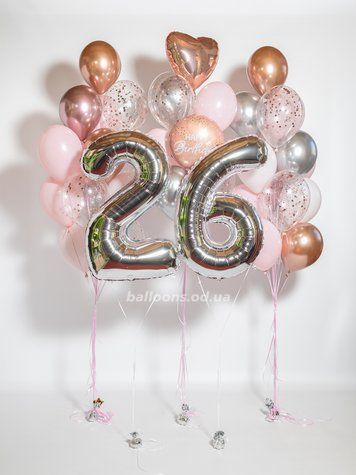 Набір гелієвих кульок "26"