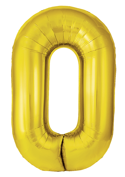 Золотые фольгированные цифры "50"
