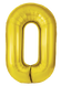 Золотые фольгированные цифры "50"
