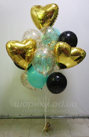 Сет из шаров "Три сердца"