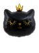 Кошка черная с короной
